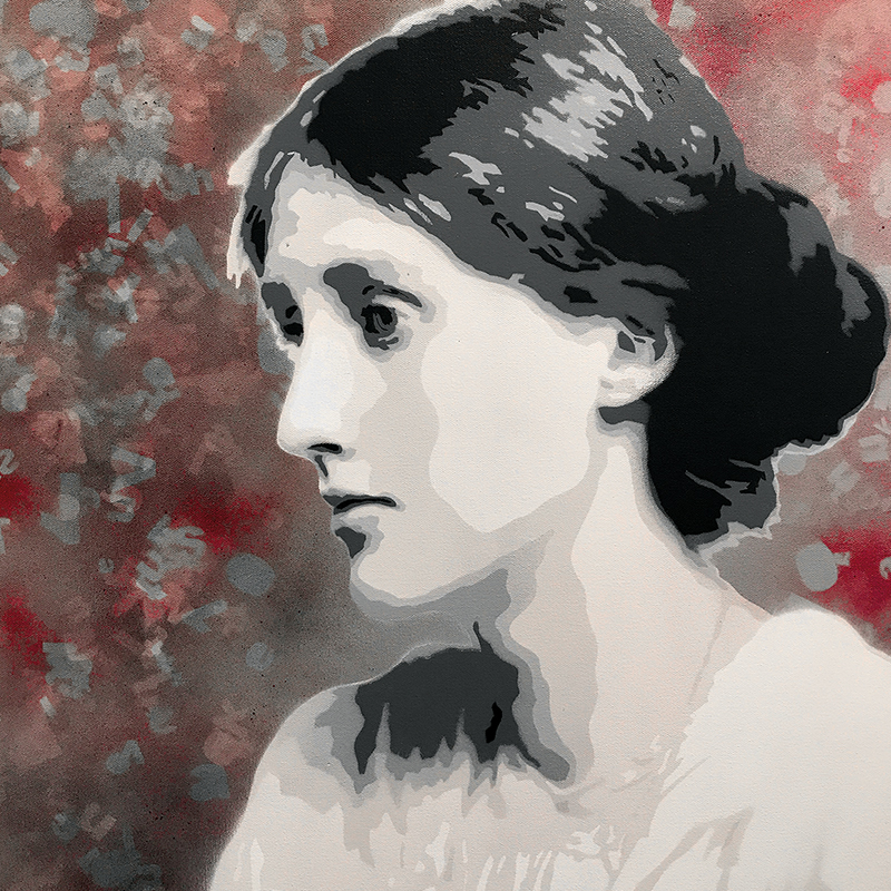 Virginia Woolf aus der Ausstellung WE ARE PART OF CULTURE