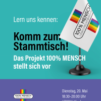 Stammtisch des Projekts 100% MENSCH