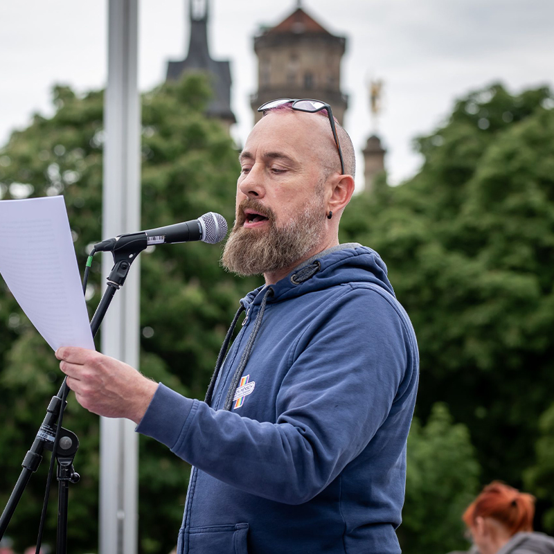 Rede-Quadrat Rede zum IDAHOBITA 2026